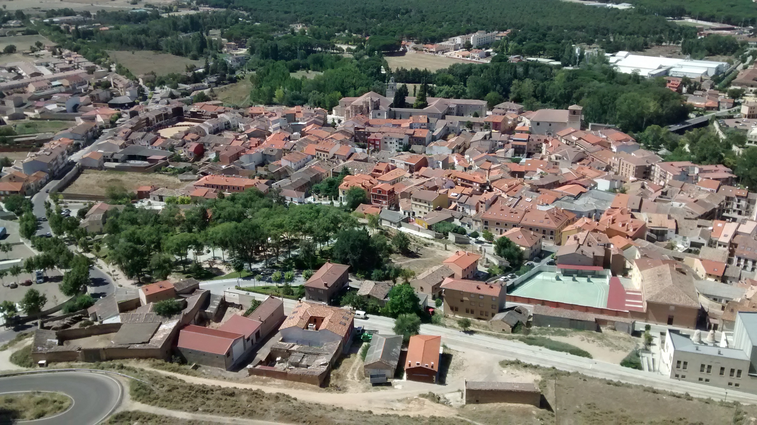Peñafiel visto desde el castillo