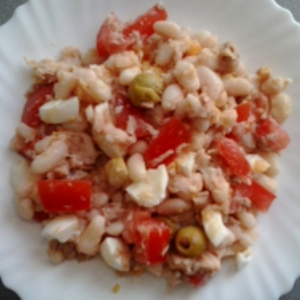Ensalada de judias blancas